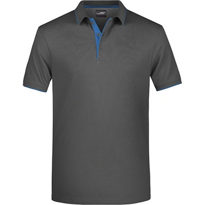 James & Nicholson Pánska polokošeľa JN728 graphite Solid