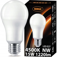 Berge LED žiarovka Milio E27 A60 15W 1220Lm neutrálna biela