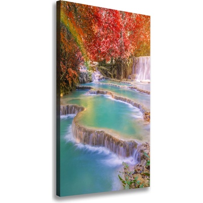 Vertikálny foto obraz na plátne Vodopád jeseň 50x100 cm