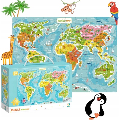 DoDo Mapa Světa 100 dílků