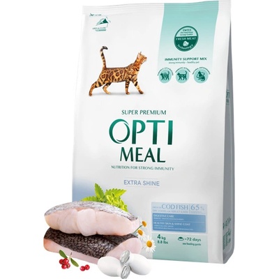 OPTIMEAL For adult cats high in cod fish 1,5 kg
