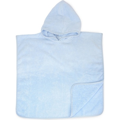 The One Towelling Pončo Baby Poncho 55 x 55 cm modrá světlá