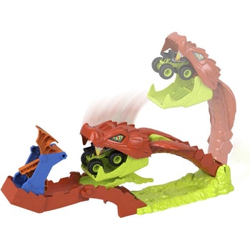 Mattel Hot Wheels: Monster Trucks - Комплект писта „Змийска захапка (JJN44)