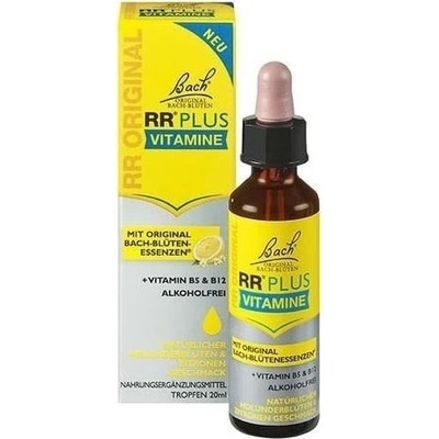 Original Dr. Bach ️ RR Plus krizové kapky s vitamínem B5 a B12 20 ml