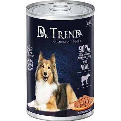 Dr. Trend Veal in delicate sauce for Adult dogs of All Breeds 400 g