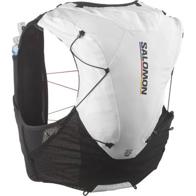 Salomon Раница за трейл бягане Salomon ADV Skin 12 Race Flag Trail running backpack - Black / White (502-9536-0113)