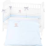 KikkaBoo Бебешки спален комплект с бродерия 2 части EU style 70/140 Dream Big Blue