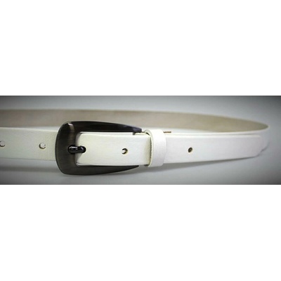 Penny Belts kožený opasek 20-179-00 bílý