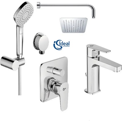 Ideal Standard Душ комплект за вграждане и смесител за умивалник BD002XC Esla