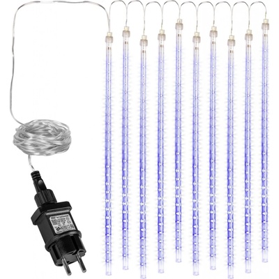 Voltronic Led osvetlenie padajúci sneh padajúci vodopád 480Led 10 svetelných trubíc modré