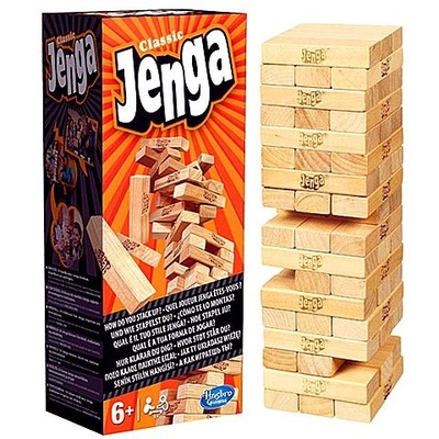 Hasbro Jenga Classic настолна игра дървена конструкторска игра (HAS-A2120)