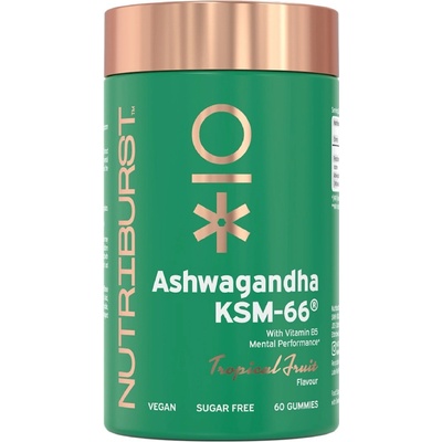 Nutriburst Premium Ashwagandha KSM-66 gumídci 60 ks lesní ovoce