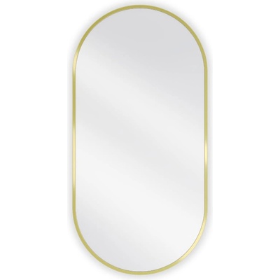 Mexen Loft овално огледало за баня 90 x 45 см, златна рамка - 9851-090-045-000-50 (9851-090-045-000-50)