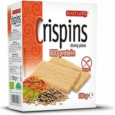 Extrudo Chlebíček cizrnový Crispins bezlepkový BIO 100 g