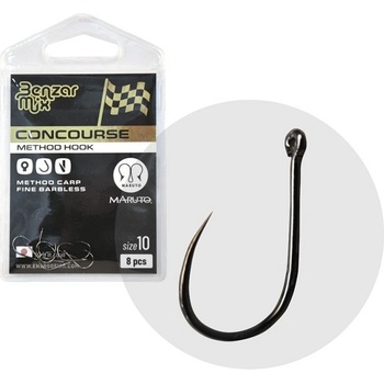 Benzar Mix BENZÁR CONCOURSE METHOD CARP FINE BARBLESS HÁČIK veľ.12 8 ks