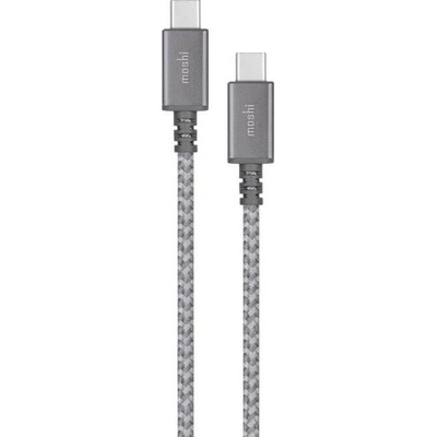 Moshi Integra USB-C to USB-C Cable - USB-C към USB-C кабел за устройства с USB-C порт (тъмносив)