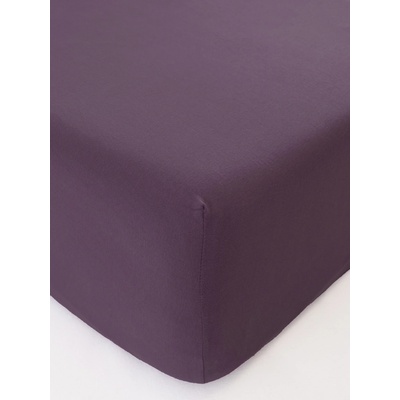 MKLuzkoviny.cz Jersey prostěradlo s elastanem Deluxe ametystové 160x200
