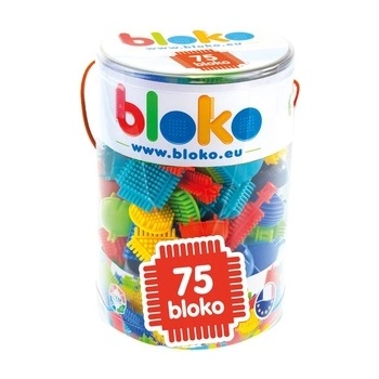 Mochtoys Bloko: Играчка за строене с шипове в цилиндър - 75 части