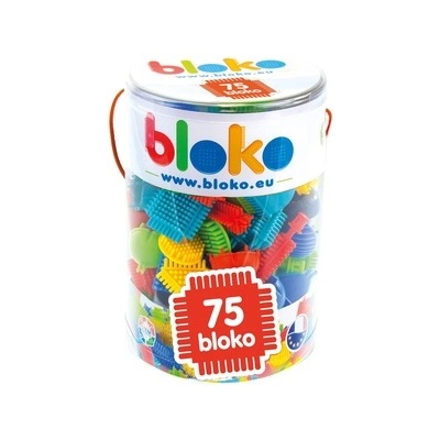 Mochtoys Bloko: Играчка за строене с шипове в цилиндър - 75 части