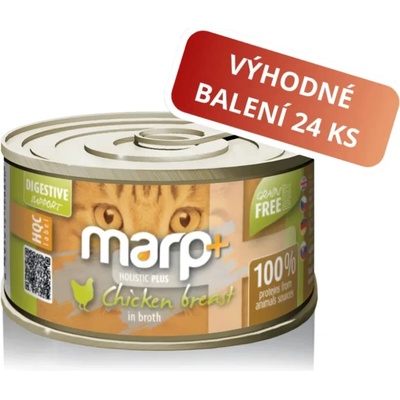Marp Holistic Plus Kuracie prsia vo vývare 24 x 70 g
