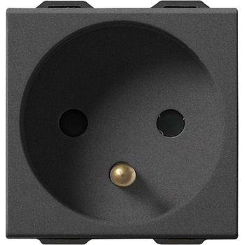 Image 1 of Vimar 09212. cm Контакт sicury френски стандарт 2p+e 16 a 250 v~ Карбон мат, 2m neve up (09212.cm)