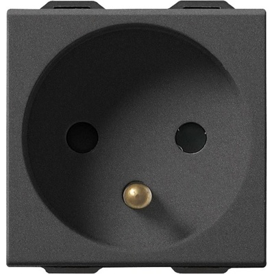 Vimar 09212. cm Контакт sicury френски стандарт 2p+e 16 a 250 v~ Карбон мат, 2m neve up (09212.cm)