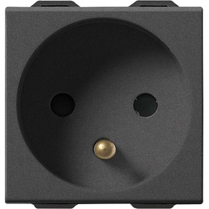Vimar 09212. cm Контакт sicury френски стандарт 2p+e 16 a 250 v~ Карбон мат, 2m neve up (09212.cm)