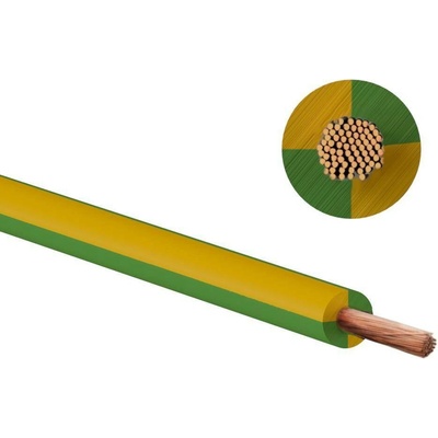 Prakab H07V-K 2,5 ZZ zelenožlutý 1 m