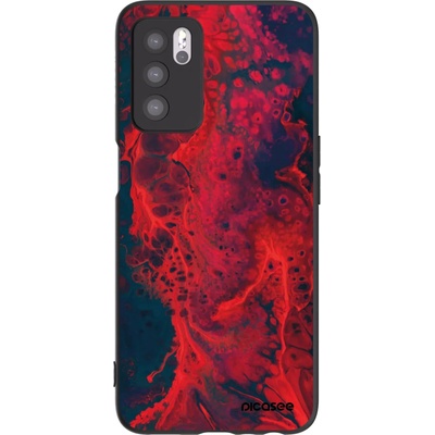 Pouzdro Picasee silikonové OPPO A16 Organic red černé