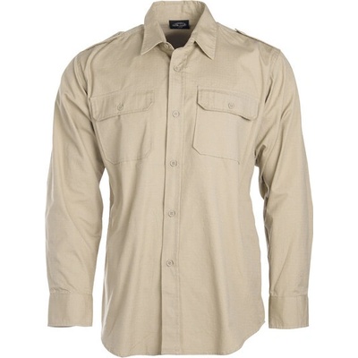 Mil-Tec košeľa Tropical na gombíky khaki