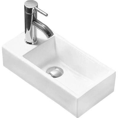 Mexen Inez дясна върху плот мивка 45 x 25 см, бяла - 21434500R (21434500R)