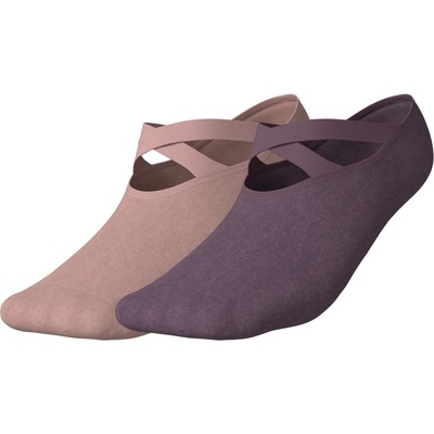 Crivit dámské na jógu s BIO bavlnou 2 páry světle růžová – Zboží Dáma