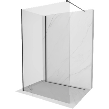 Mexen Kioto душ кабина Walk-in 130 x 80 cm, прозрачна, черна - 800-130-212-70-00-080 (800-130-212-70-00-080)