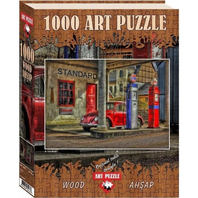 Art Dřevěné Čerpací stanice 1000 dílků