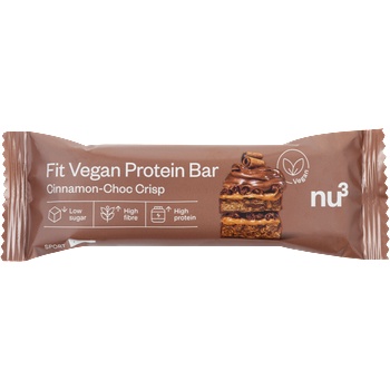 nu3 Fit Vegan Protein Bar - Cinnamon choc crisp