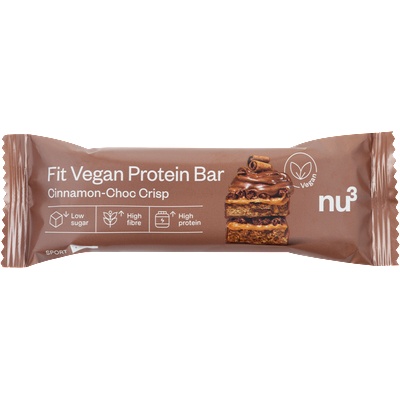 nu3 Fit Vegan Protein Bar - Cinnamon choc crisp