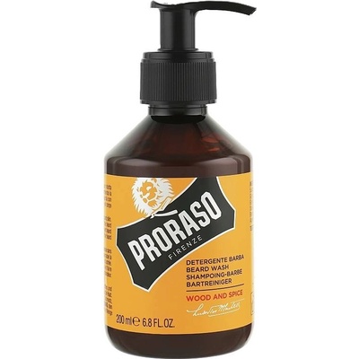 Proraso Wood and Spice Подхранващ шампоан за брада, 200 ml