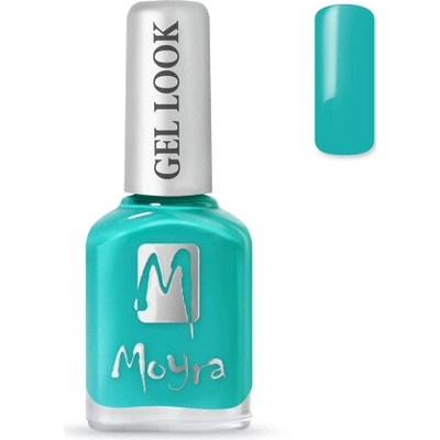 Moyra Gel Look lak na nechty 1062 Ludivine 12 ml – tyrkysový gel effect