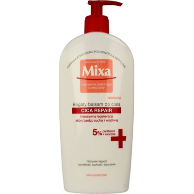 Mixa Cica Urea Repair+ telové mlieko na veľmi suchú pokožku, 400 ml