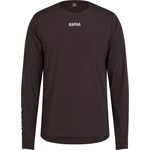 Rapha Фланелка с дълъг ръкав за колоездене Rapha Trail Finale Windblock Jersey Cycling jersey - Deep Chocolate / White - размер XL (056-3831-0514)