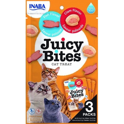 Churu Cat Juicy Bites Fish&Clam Flavor 3 x 11,3 g