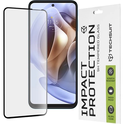 Techsuit Протектор за Motorola Moto G31 / Moto G41 / Moto G62 5G / Moto G71 5G - 111D Full Cover / Full Glue Glass - черен