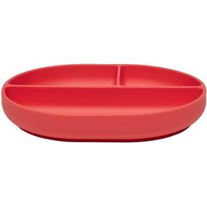 OYOY Mini Червена силиконова детска чиния 17x21, 5 cm Enkei - OYOY Mini (M107658)