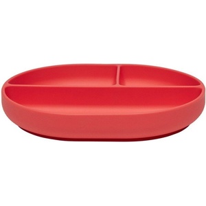 OYOY Mini Червена силиконова детска чиния 17x21, 5 cm Enkei - OYOY Mini (M107658)