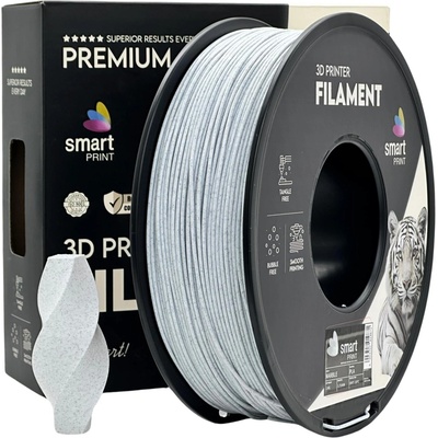 Smart Print FG-S73-E1, 3D филамент, PLA Marble, 1, 75mm, 1000g, Сив (Grey) (FG-S73-E1)