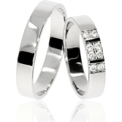 Zlatnictví Helios Stříbrné snubní prsteny L 208
