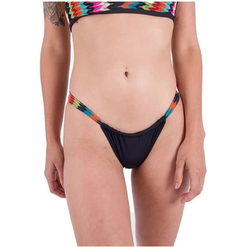 Hurley Chevron Cheeky Scoop bikini bottom - Black (Black / Isla Multi)