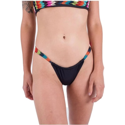 Hurley Chevron Cheeky Scoop bikini bottom - Black (Black / Isla Multi)