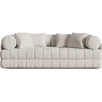 Cosmopolitan Design Бежов сгъваем диван от прежда с примки от букле 206 cm Kemi - Cosmopolitan Design (COS_3SF_207_F1_KEMI1)