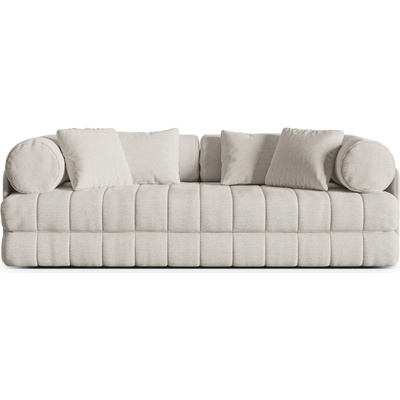 Cosmopolitan Design Бежов сгъваем диван от прежда с примки от букле 206 cm Kemi - Cosmopolitan Design (COS_3SF_207_F1_KEMI1)